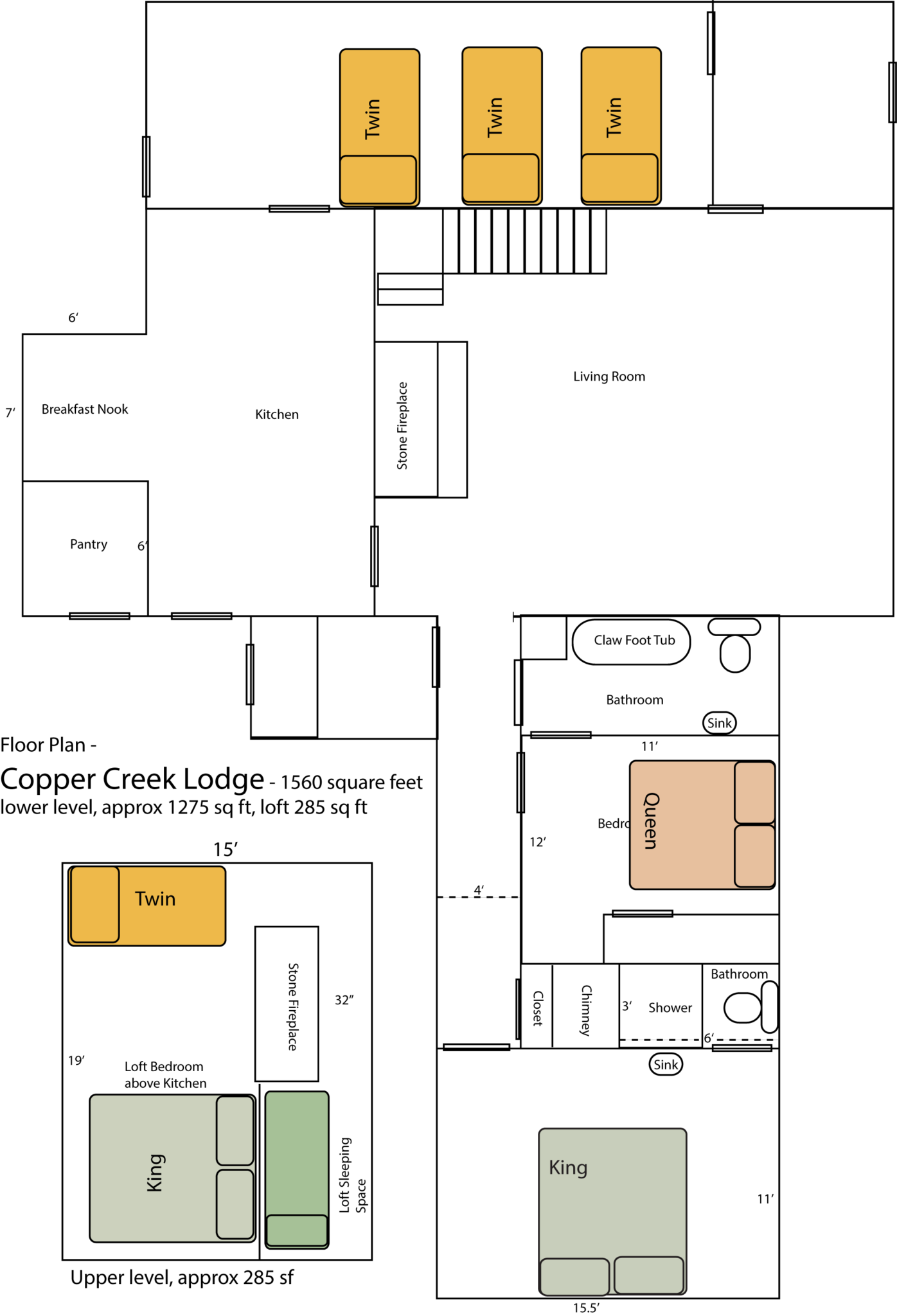Copper Creek Lodge floorplan