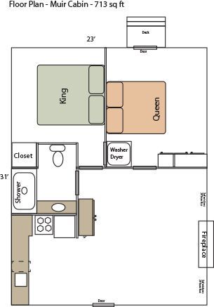 Muir Cabin floorplan