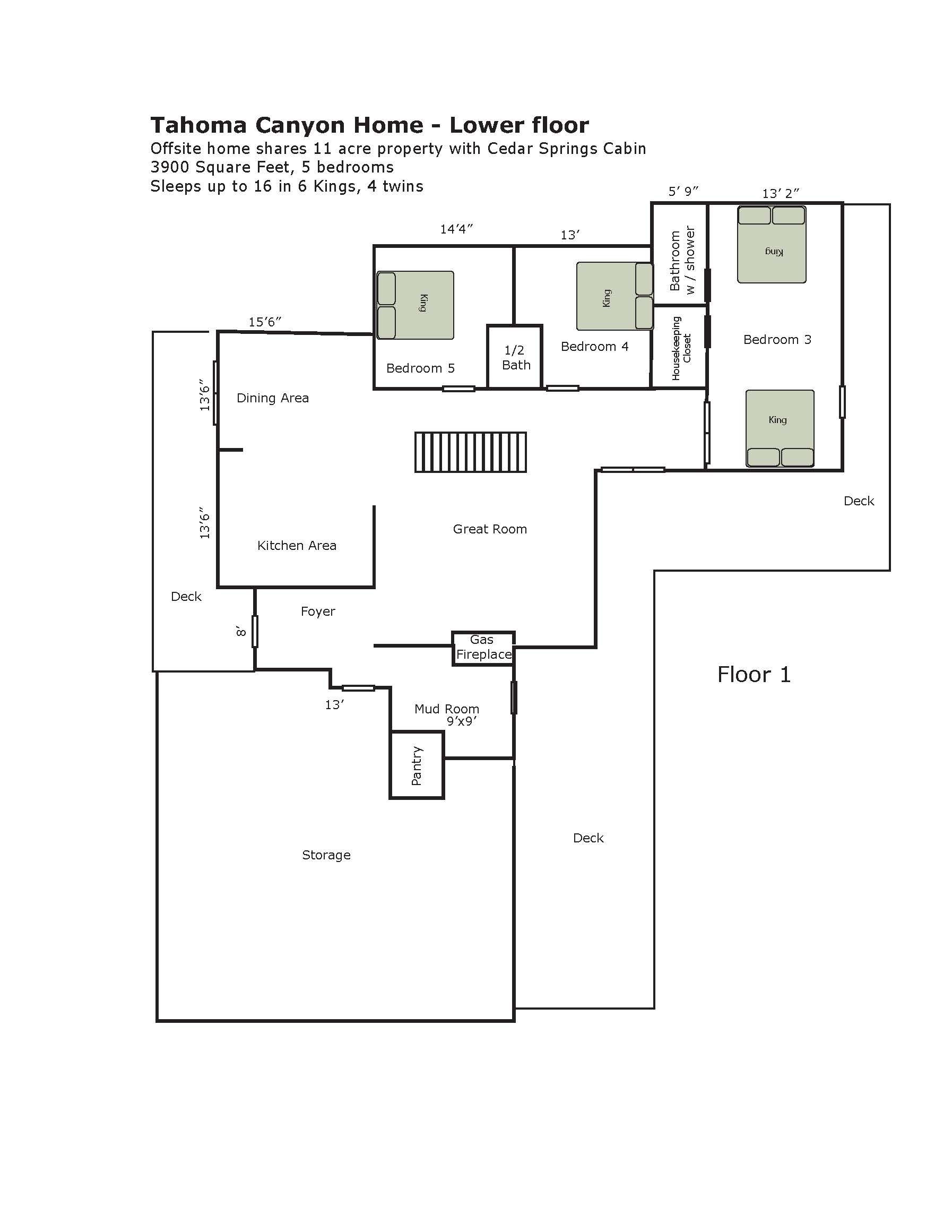 Tahoma Canyon Home floorplan